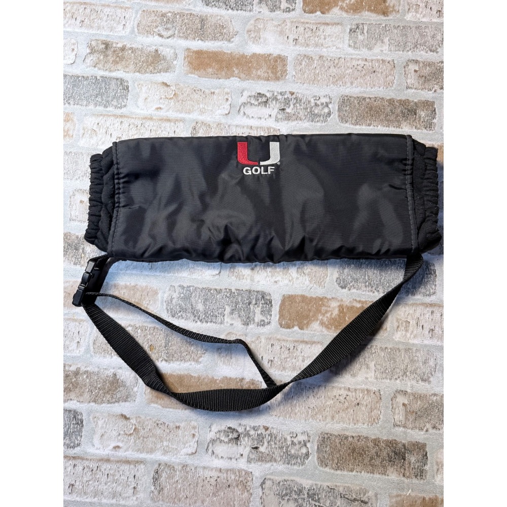Golf Hand Warmer Muff Black Fleece Lined